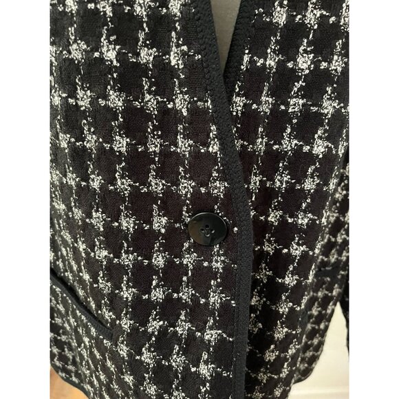 EUC Vintage Houndstooth Blazer By Christopher & Banks - Picture 3 of 8